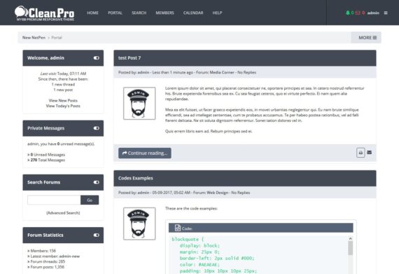 Clean Pro - Premium MyBB Theme - Image 3