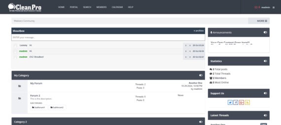 Clean Pro - Premium MyBB Theme
