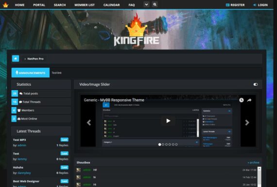 KingFire - Premium MyBB Theme - Image 2