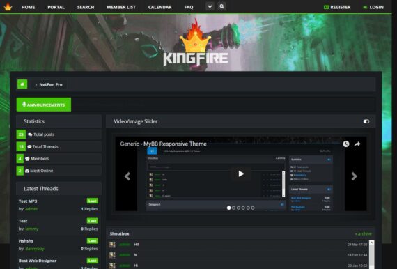 KingFire - Premium MyBB Theme - Image 3