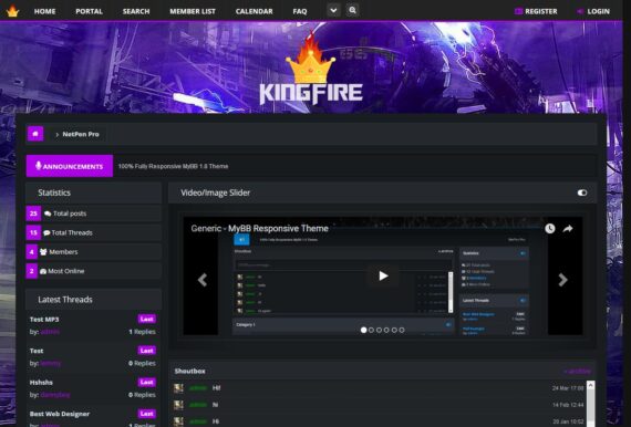 KingFire - Premium MyBB Theme - Image 4